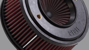 S&S CYCLE Air Stinger Stealth Air Cleaner Kit - Black Chrome Ring