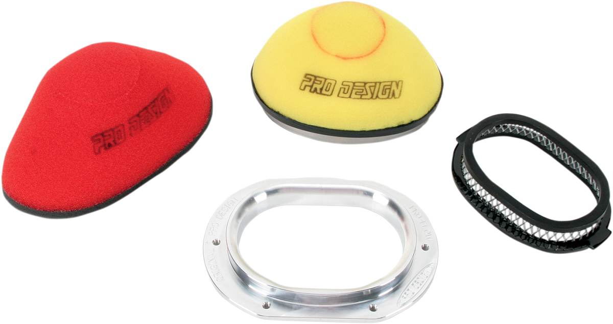 UNI FILTER Snowmobile Pod Air Filter - Straight - 2-1/2" ID - Image 2