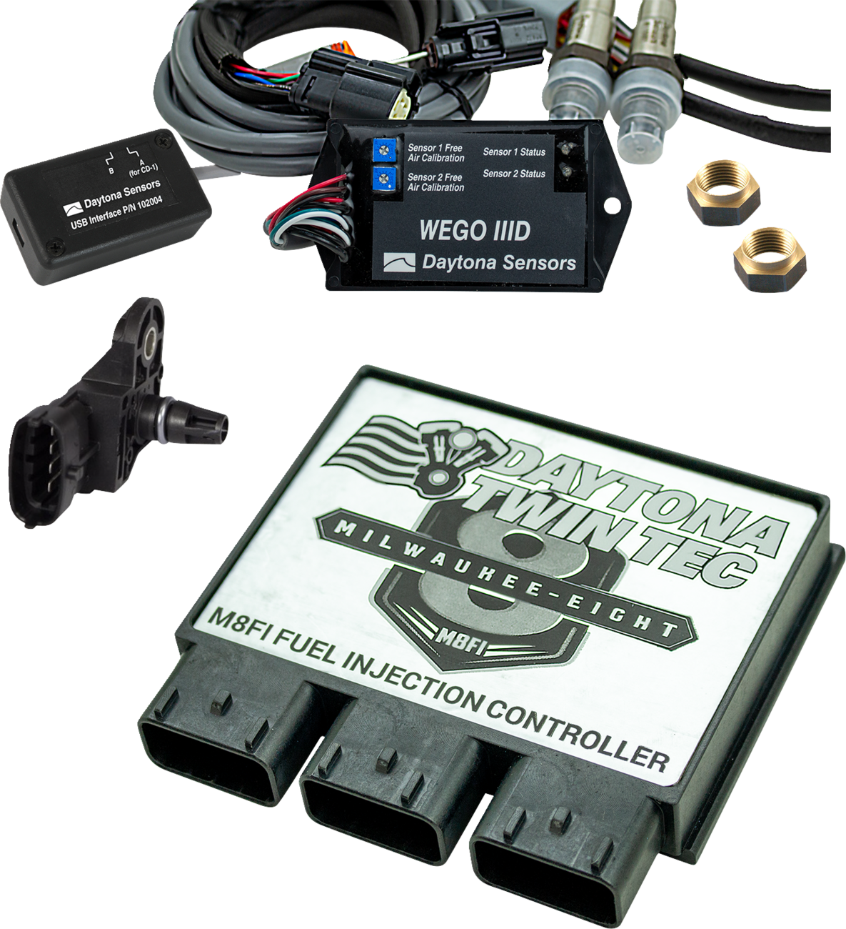 DAYTONA TWIN TEC LLC Fuel Injection Electronic Control Module Kit with 2 BAR Manifold Absolute Sensor - '17-'20 Touring