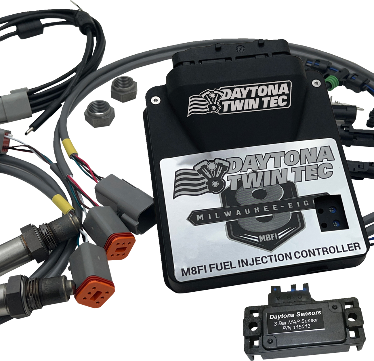 DAYTONA TWIN TEC LLC Auto-tune Electronic Fuel Injection Control Module Kit with 3 BAR Manifold - M8 Softail