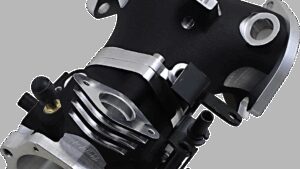 HORSEPOWER, INC Big Bore Throttle Body - Black - 55 mm - Twin Cam