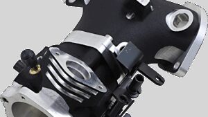 HORSEPOWER, INC Big Bore Throttle Body - Black - 55 mm - Twin Cam