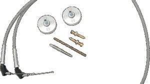 MOOSE OFFROAD Carburetor Cap Kit - Polished - Yamaha