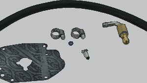 S&S CYCLE Retrofit Carburetor Fuel Line Kit - Super E/G