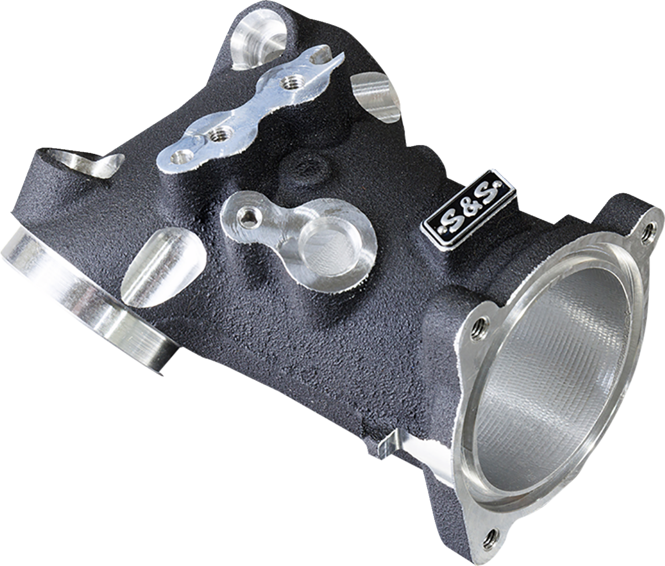 S&S CYCLE CNC-Ported 55 mm Intake Manifold - M8 - 55 mm - Black