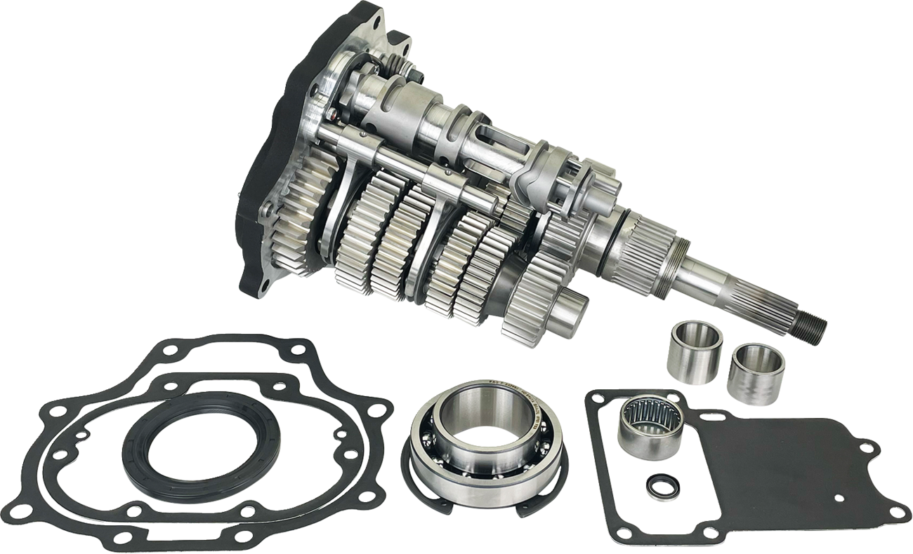 JIMS Fat 6 Super Gear Kit - Black - Twin Cam