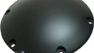 DRAG SPECIALTIES Derby Cover - Satin Black - 6 Hole - '04-'22 Sportster