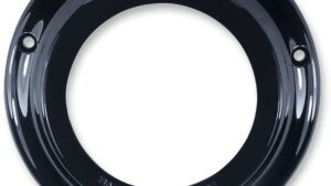 BARNETT Derby Cover - Black/Clear - Narrow Primary FL Touring