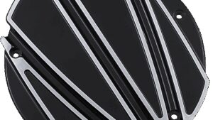 COVINGTONS Derby Cover - Ripper - 5 Hole - Black - Touring/Trike