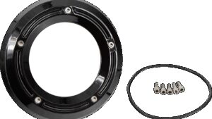 TRASK Assault Derby Cover - Gloss Black - Softail