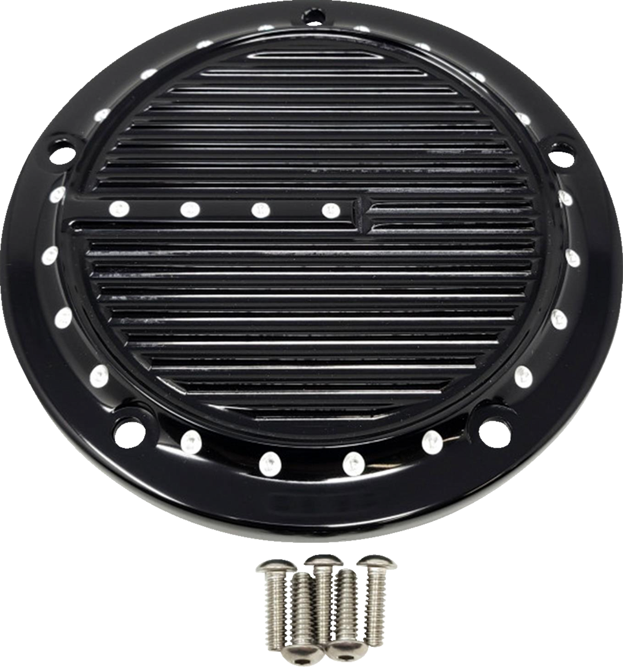 REKLUSE Derby Cover - Gloss Black - Touring/Trike - Image 2