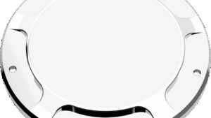 LA CHOPPERS Derby Cover - County Line - Chrome - '18-'24 Softail