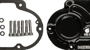 BAKER DRIVETRAIN Function-Formed™ Transmission Side Cover - Mechanical - Big Twin - Gloss Black