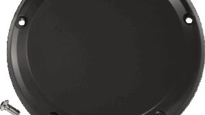 JOKER MACHINE Derby Cover - 5 Hole - Smooth - Black - M8 Softail