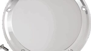 JOKER MACHINE Derby Cover - 5 Hole - Smooth - Chrome - M8 Softail