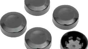 DRAG SPECIALTIES Rear Pulley Bolt Cover - Black