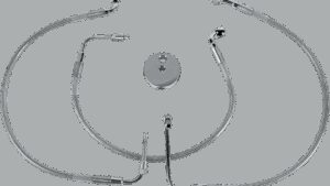 DRAG SPECIALTIES Brake Line - Front (Lower/Upper) - Stainless Steel