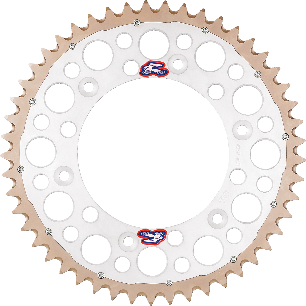 RENTHAL Twinring™ Rear Sprocket - 48 Tooth - Silver - Honda