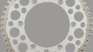 RENTHAL Twinring™ Rear Sprocket - 51 Tooth - Silver - Yamaha/Honda