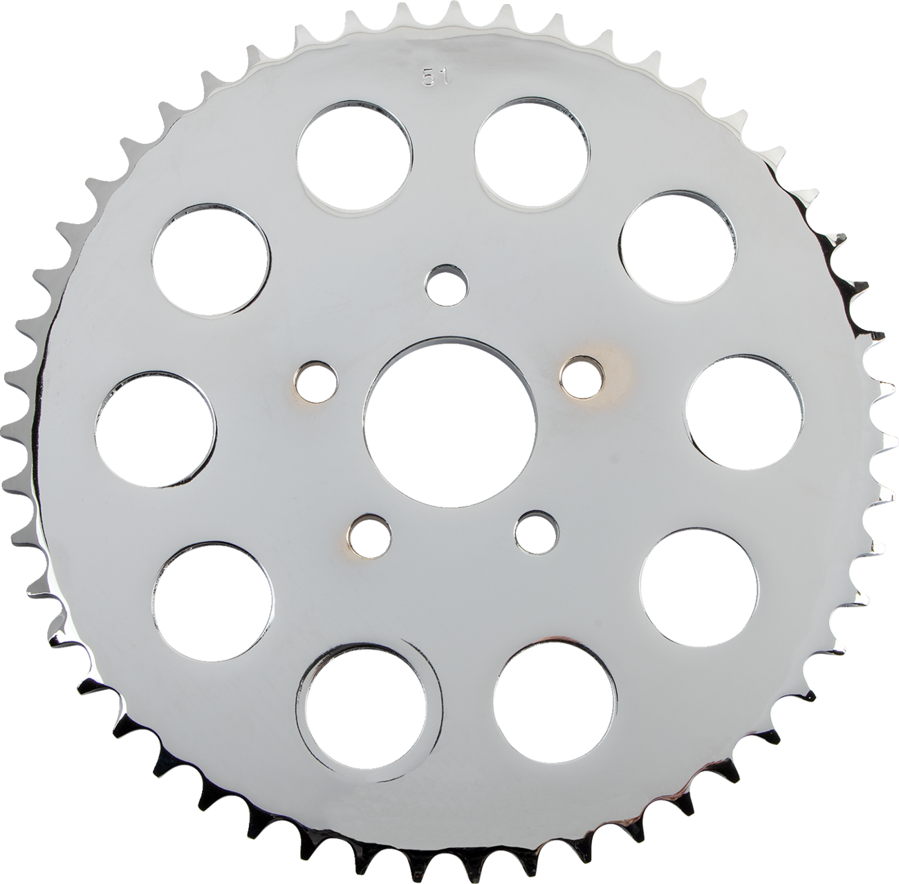 DRAG SPECIALTIES Rear Sprocket - Chrome - Flat - 51 Tooth