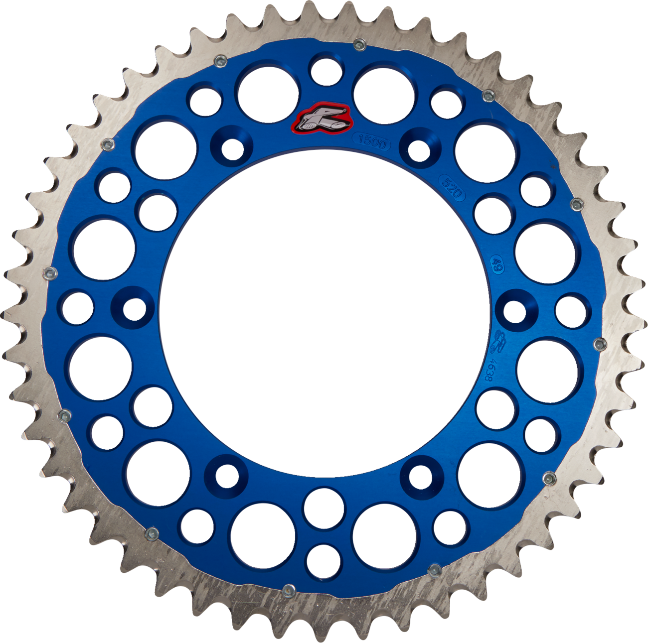 RENTHAL Twinring™ Rear Sprocket - 49 Tooth - Blue - Yamaha