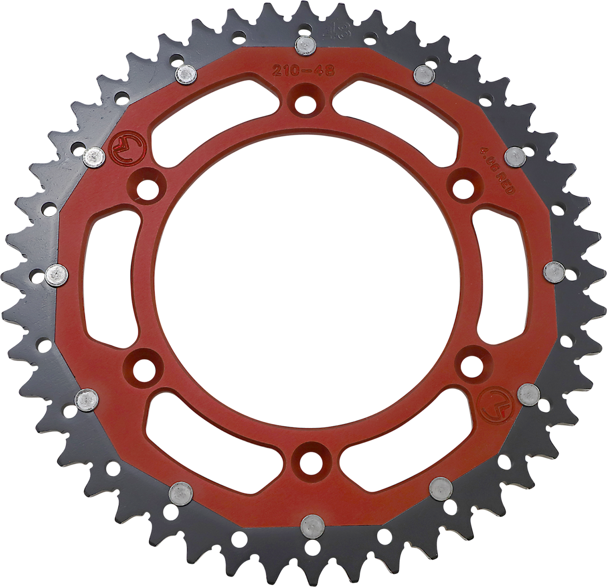 MOOSE OFFROAD Dual Sprocket - 48 Tooth - Red - Honda