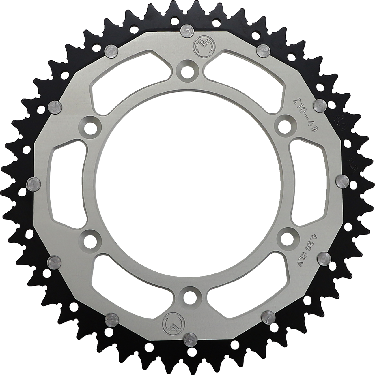 MOOSE OFFROAD Dual Sprocket - 49 Tooth - Silver - Honda