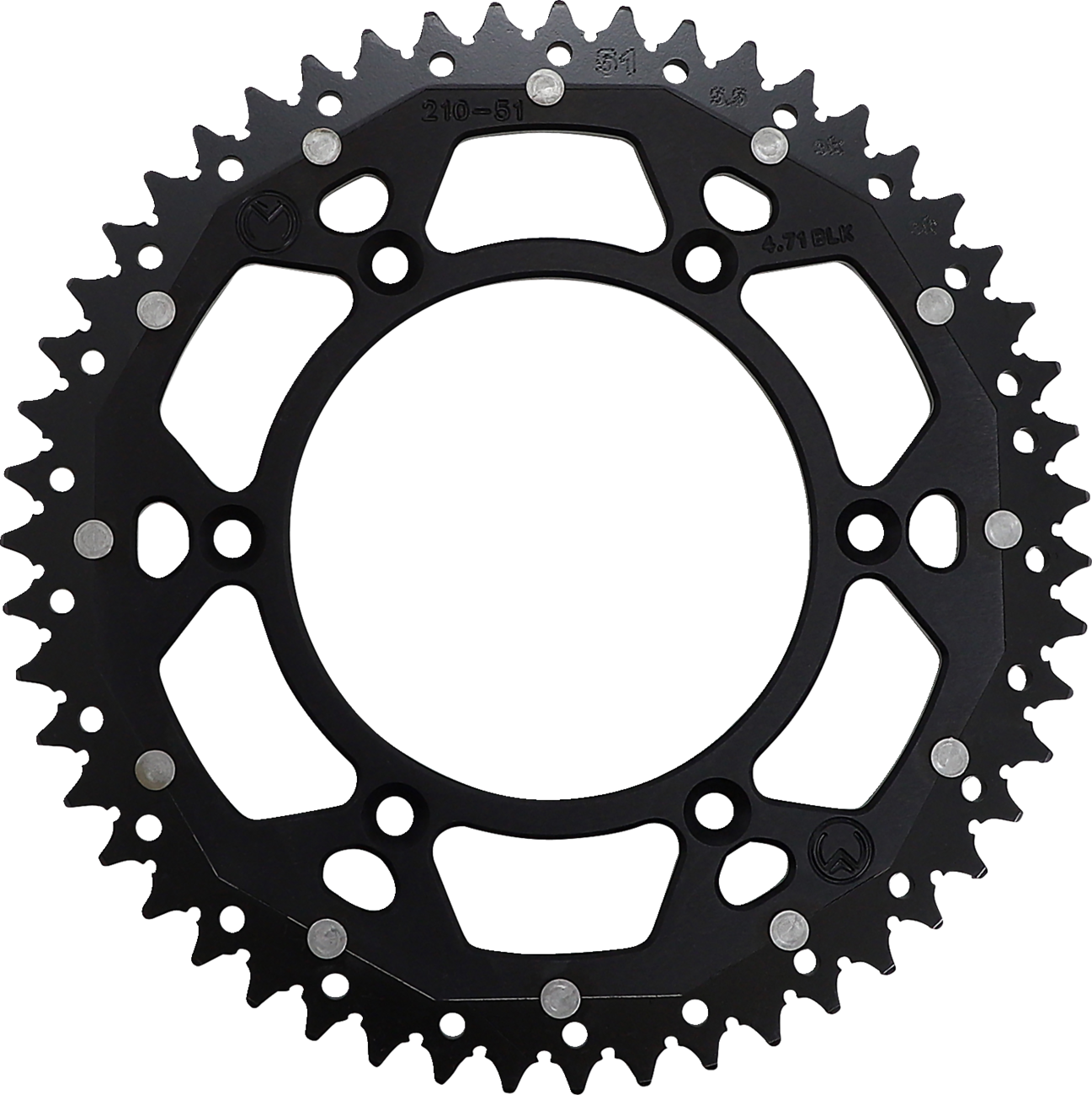 MOOSE OFFROAD Dual Sprocket - 51 Tooth - Black - Honda