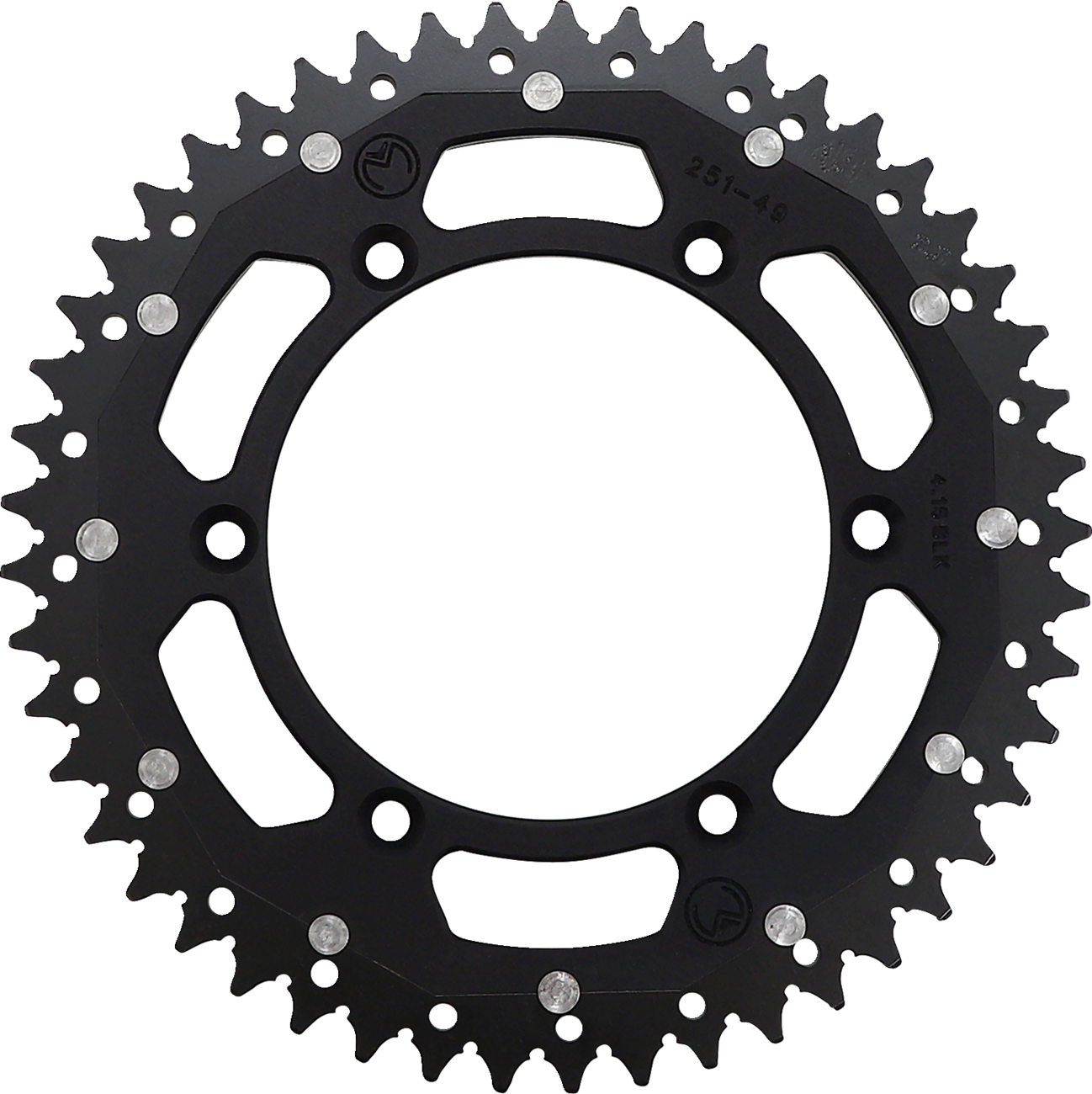 MOOSE OFFROAD Dual Sprocket - 49 Tooth - Black - Yamaha