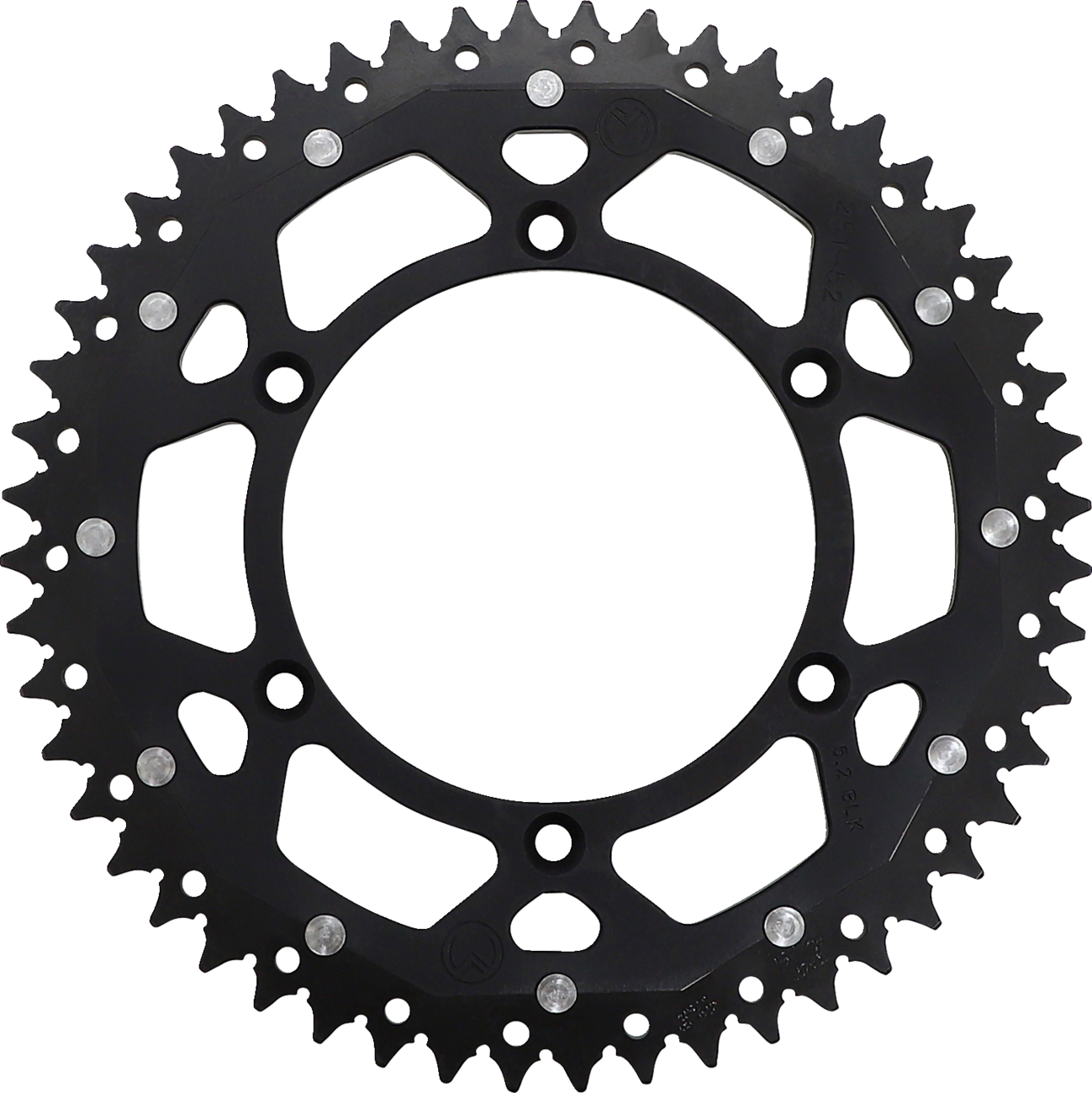MOOSE OFFROAD Dual Sprocket - 52 Tooth - Black - Yamaha