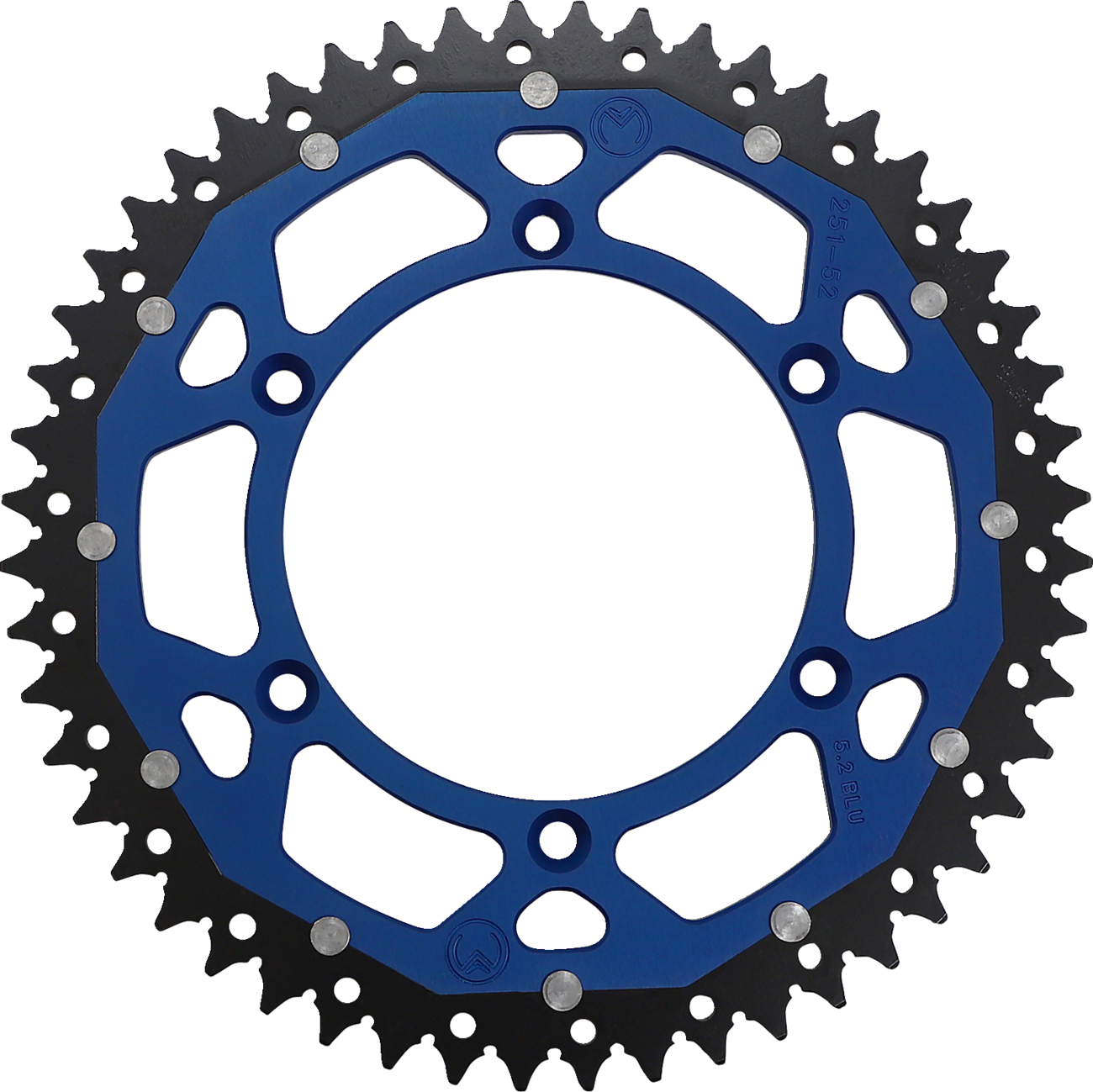 MOOSE OFFROAD Dual Sprocket - 52 Tooth - Blue - Yamaha