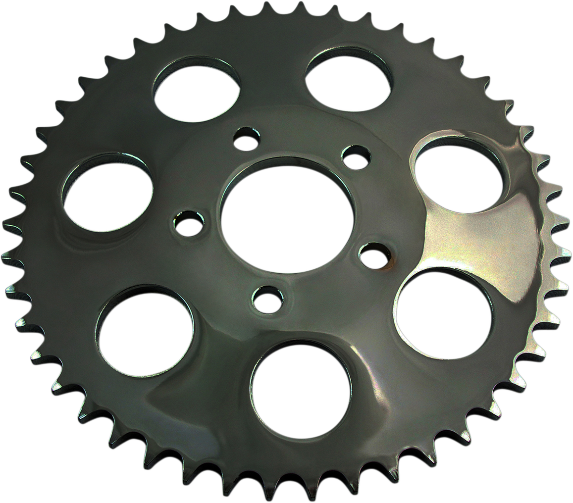 DRAG SPECIALTIES Rear Sprocket - Dished - 49 Tooth - Gloss Black - Big Twin