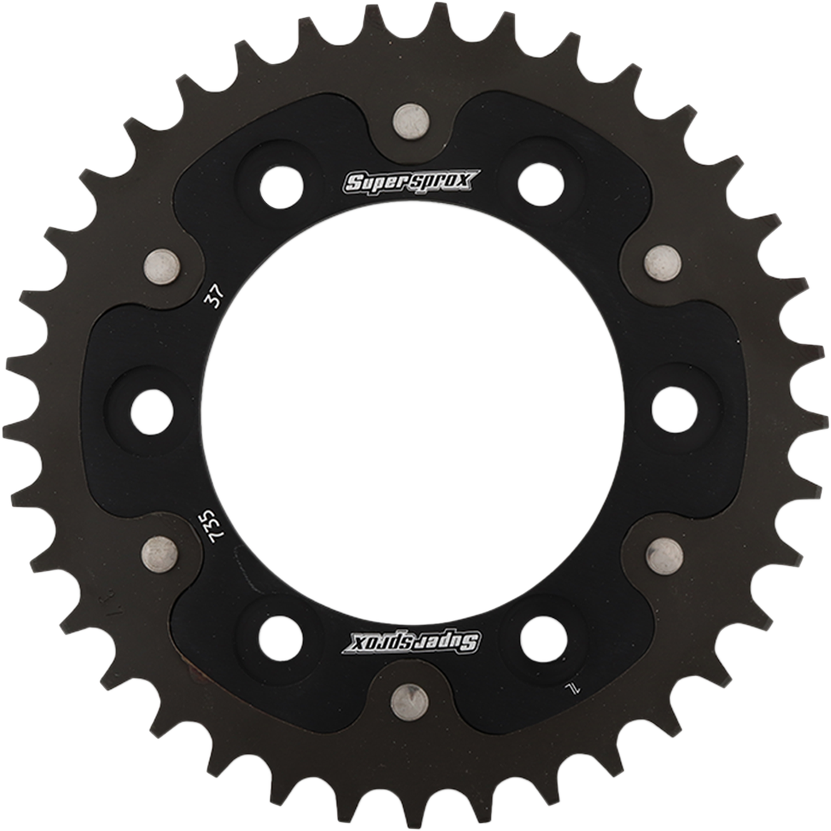 SUPERSPROX Stealth Rear Sprocket - 37 Tooth - Black - Ducati
