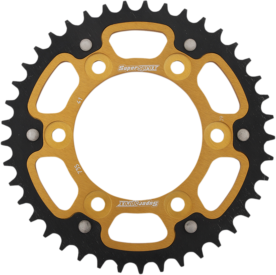 SUPERSPROX Stealth Rear Sprocket - 41 Tooth - Gold - Ducati