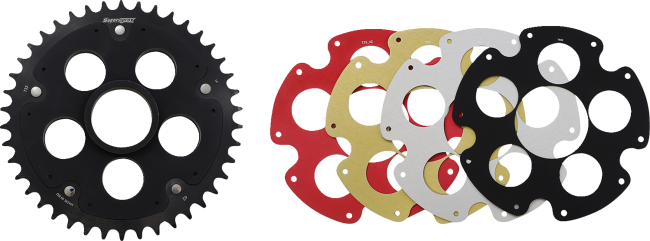 MOOSE OFFROAD Dual Sprocket - 49 Tooth - Red - Honda - Image 2