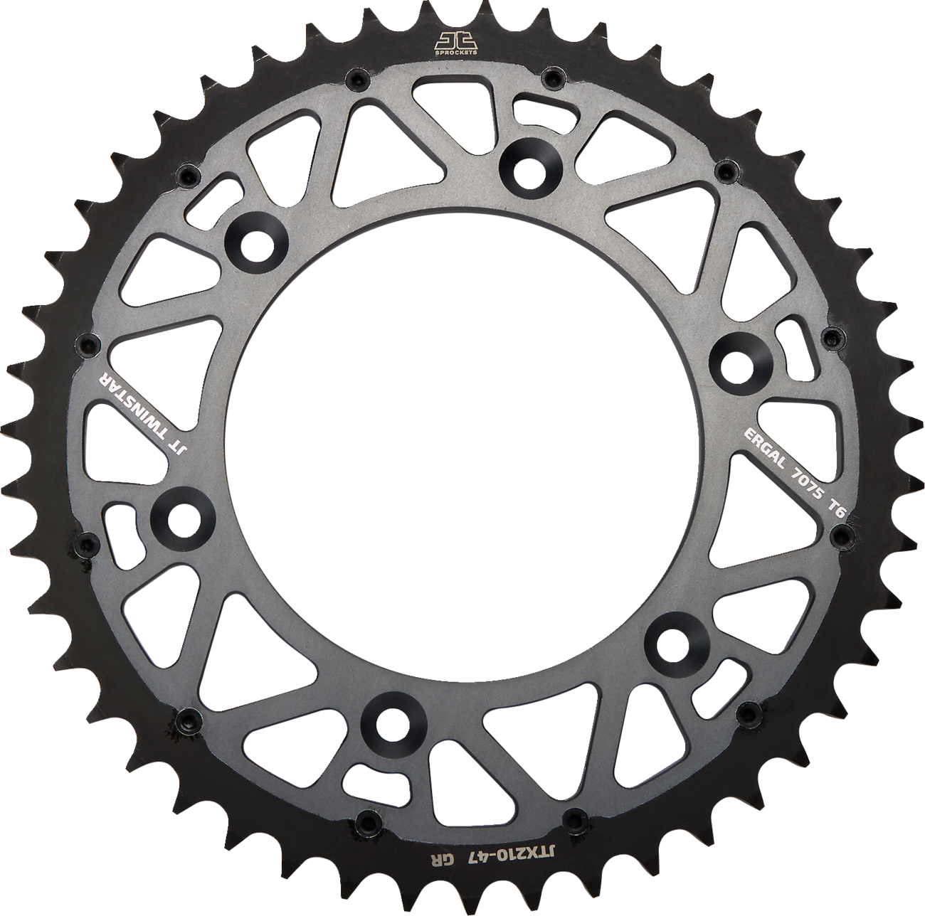 JT SPROCKETS Steel Rear Sprocket - Graphite - 47 Tooth