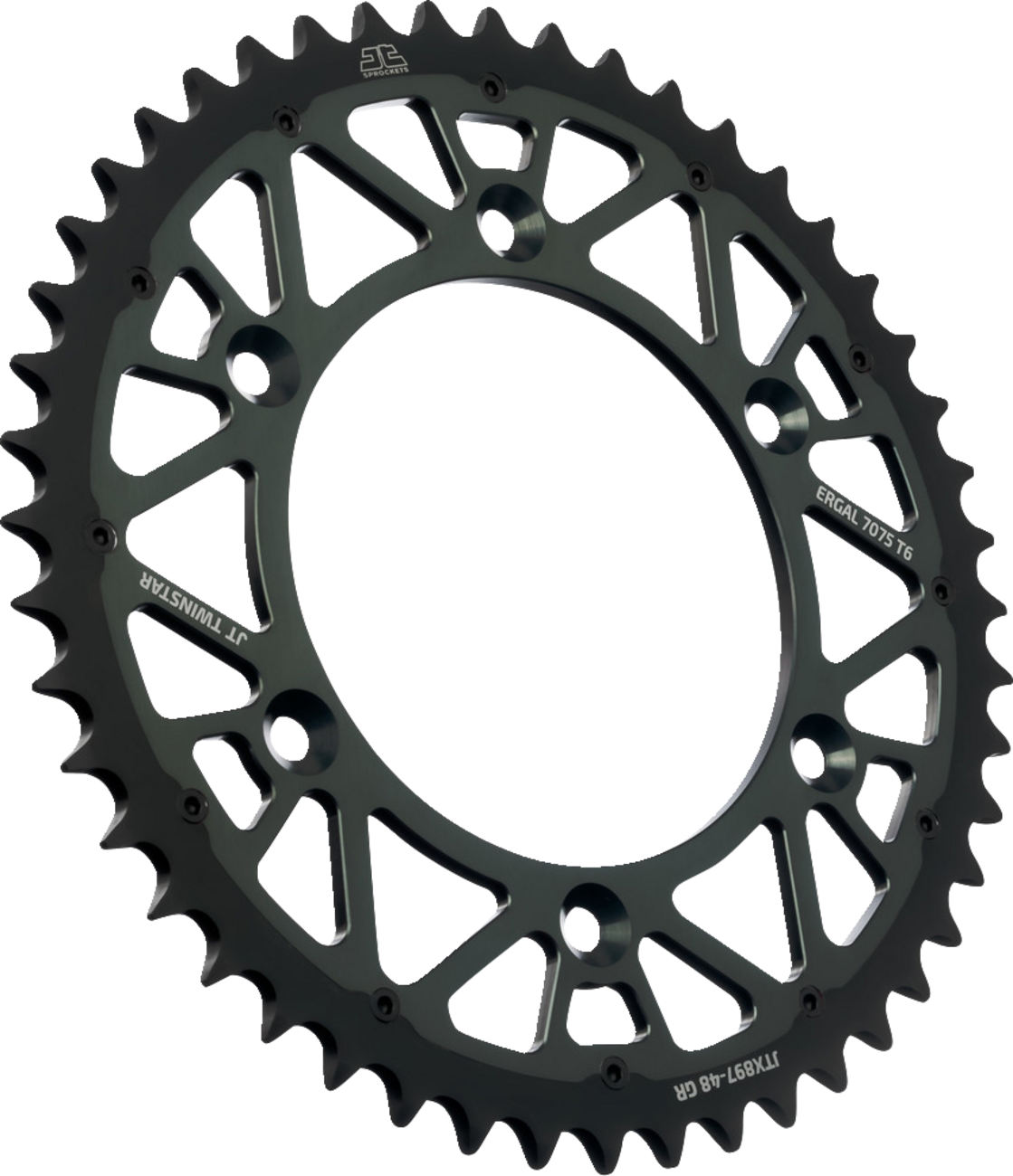 JT SPROCKETS Steel Rear Sprocket - Graphite - 48 Tooth