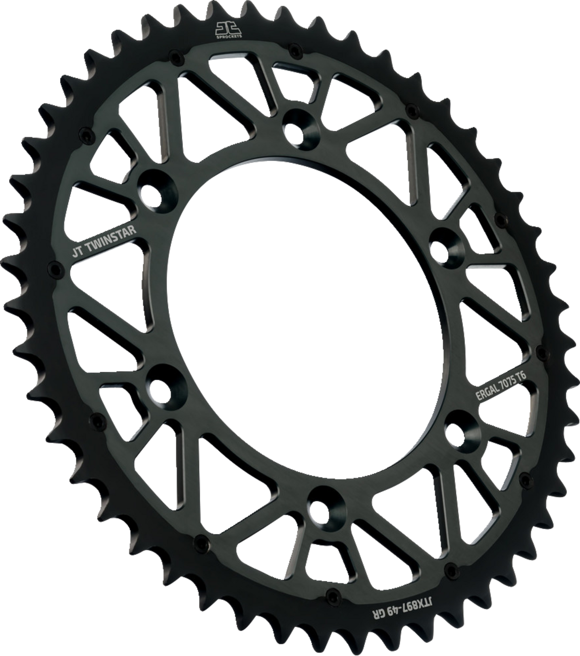JT SPROCKETS Steel Rear Sprocket - Graphite - 49 Tooth
