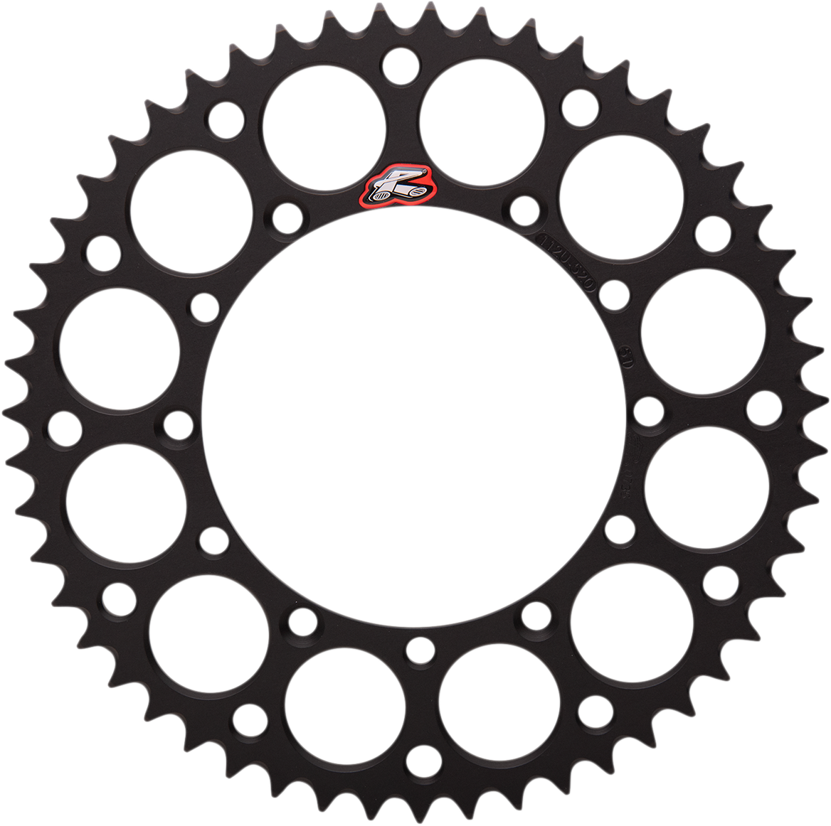 RENTHAL Rear Sprocket - Aluminum - 51 Tooth - Black - Kawasaki