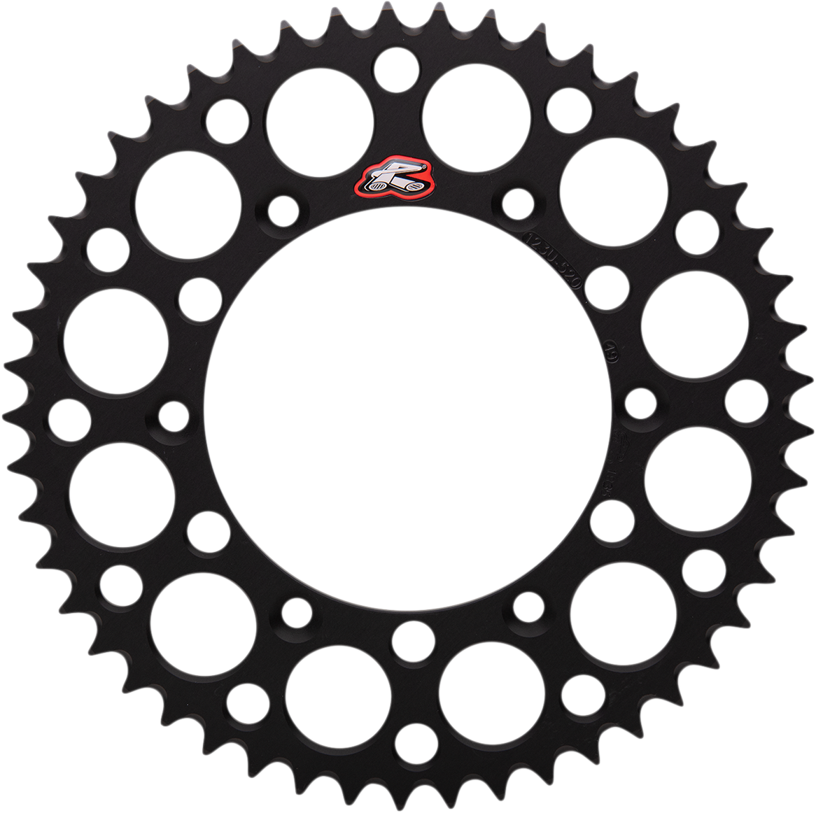 RENTHAL Rear Sprocket - Aluminum - 49 Tooth - Black - Suzuki