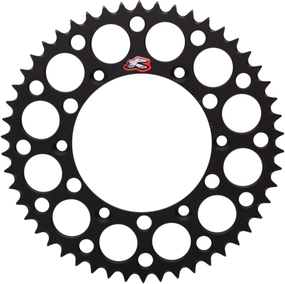 RENTHAL Rear Sprocket - Aluminum - 50 Tooth - Black - Suzuki