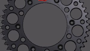 RENTHAL Rear Sprocket - Aluminum - 49 Tooth - Black - Honda