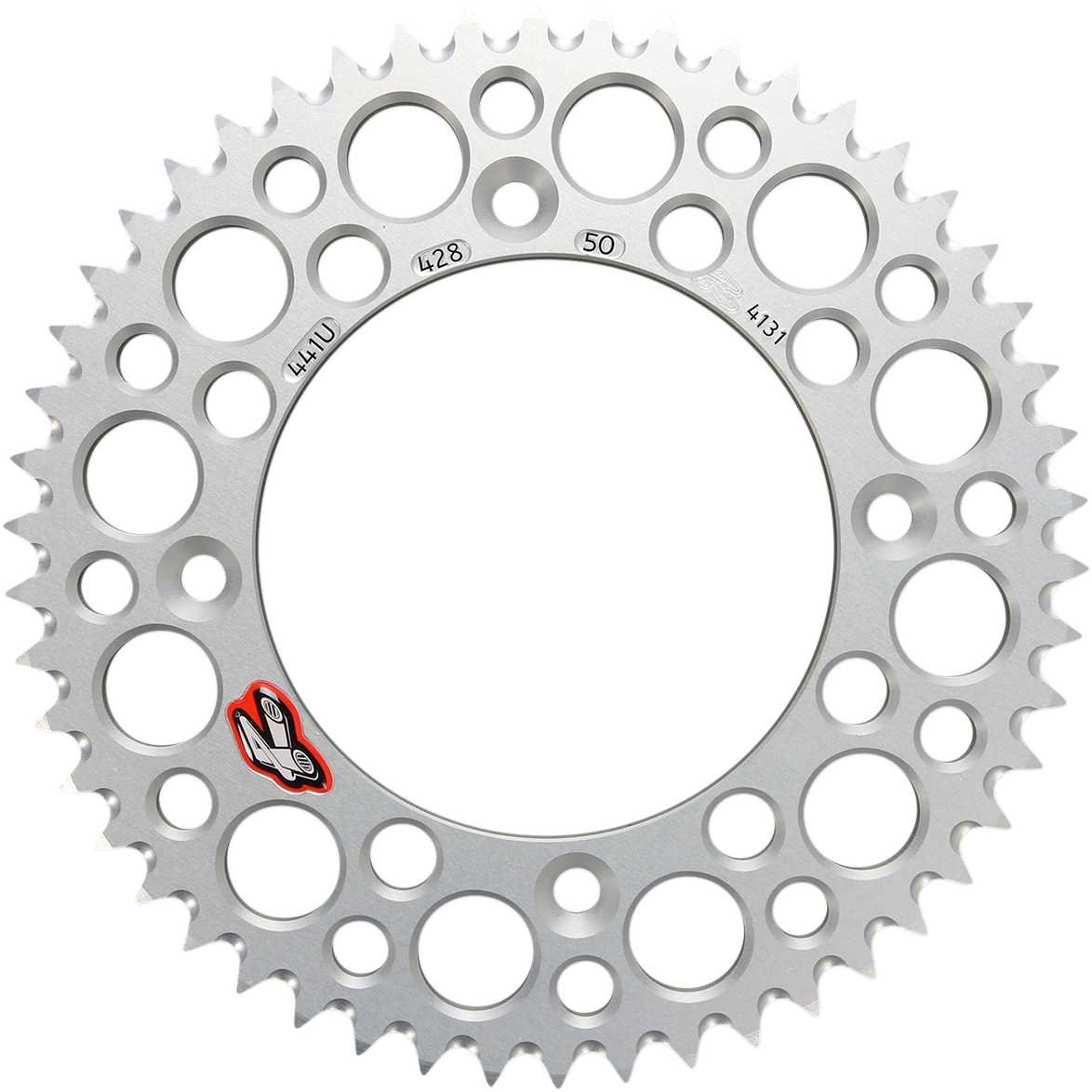 RENTHAL Rear Sprocket - Aluminum - 50 Tooth - Silver - Gas Gas/Husqvarna/KTM