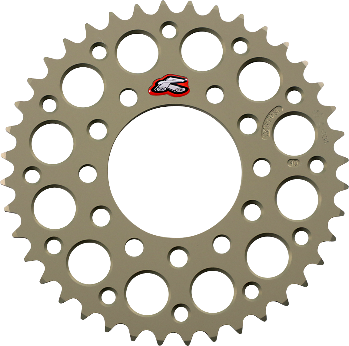 RENTHAL Rear Sprocket - Aluminum - 40 Tooth - Kawasaki/Suzuki/Triumph