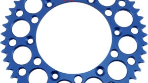 RENTHAL Rear Sprocket - Aluminum - 49 Tooth - Blue - Yamaha