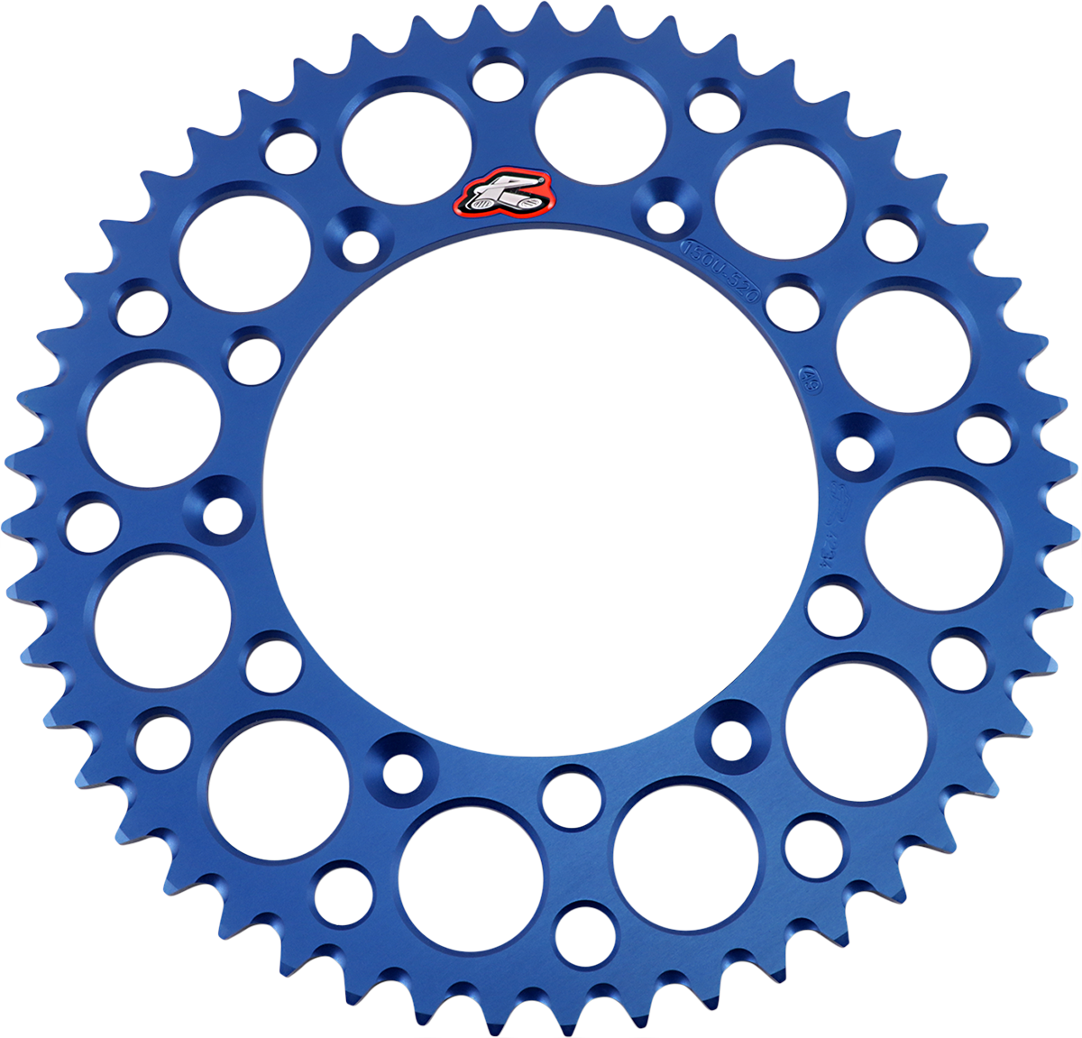 RENTHAL Rear Sprocket - Aluminum - 49 Tooth - Blue - Yamaha