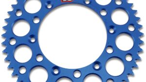RENTHAL Rear Sprocket - Aluminum - 52 Tooth - Blue - Yamaha