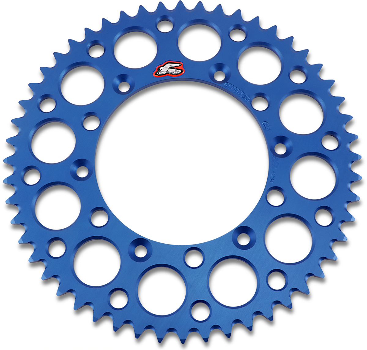 RENTHAL Rear Sprocket - Aluminum - 52 Tooth - Blue - Yamaha