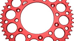 RENTHAL Rear Sprocket - Aluminum - 53 Tooth - Red - Honda