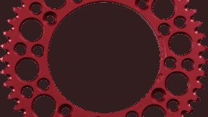 RENTHAL Rear Sprocket - Aluminum - 49 Tooth - Red - Honda